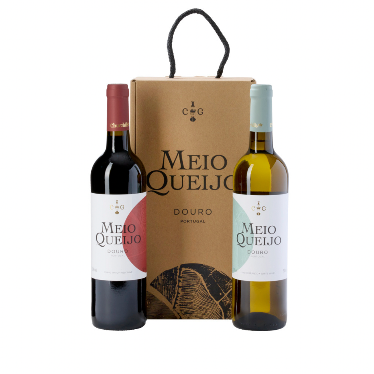 Churchills Meio Queijo Giftpack 2x75cl