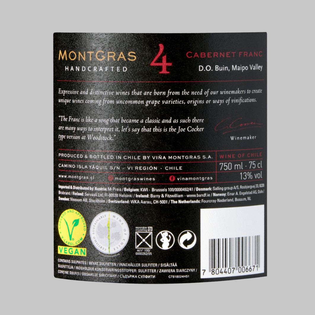MontGras Handcrafted 2 Cinsault
