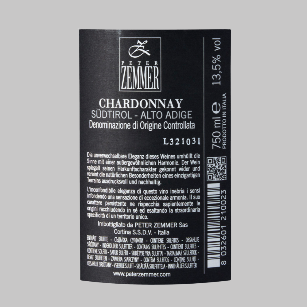 Peter Zemmer Chardonnay