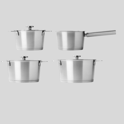 Combekk Kochtopfset aus recyceltem Edelstahl, 4-teilig