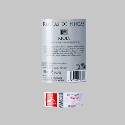 RENTAS DE FINCAS RIOJA  MAGNUM 1,5L