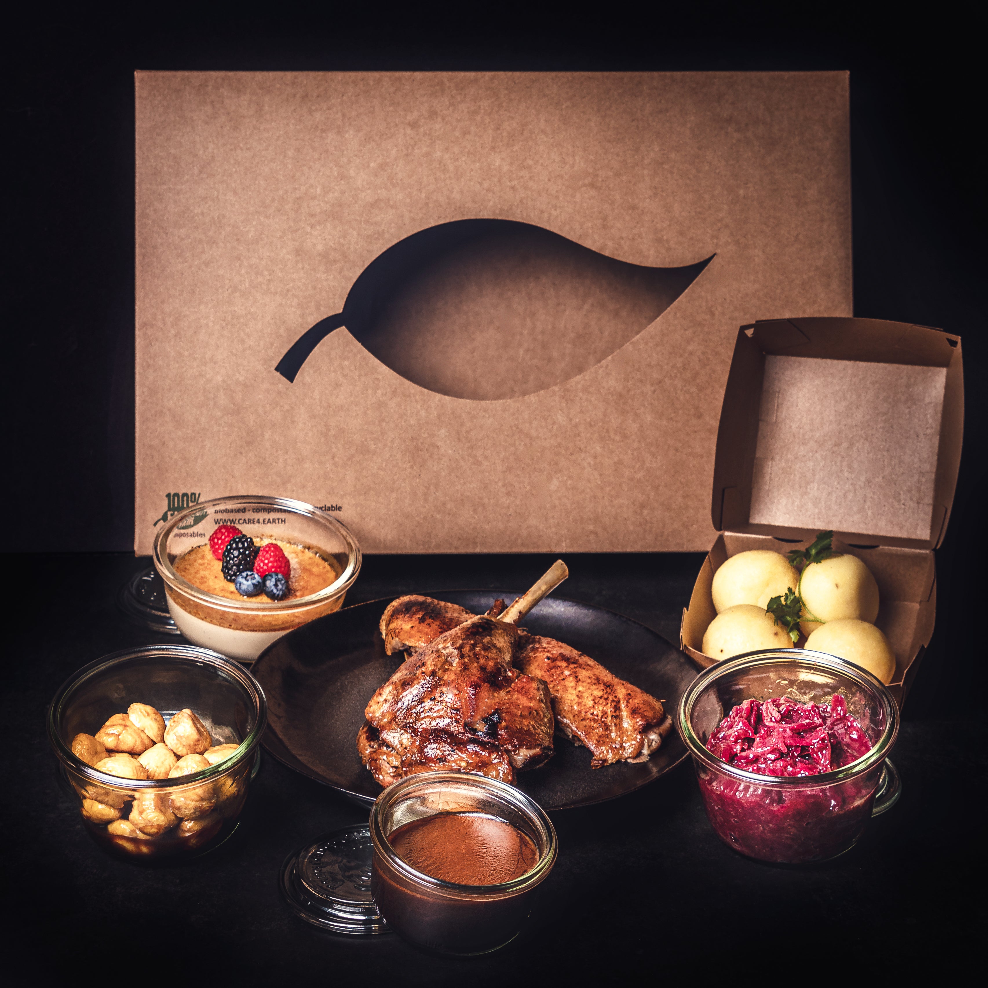 Traditionelle Gänseessen für (2 Personen) "nur noch warm machen"